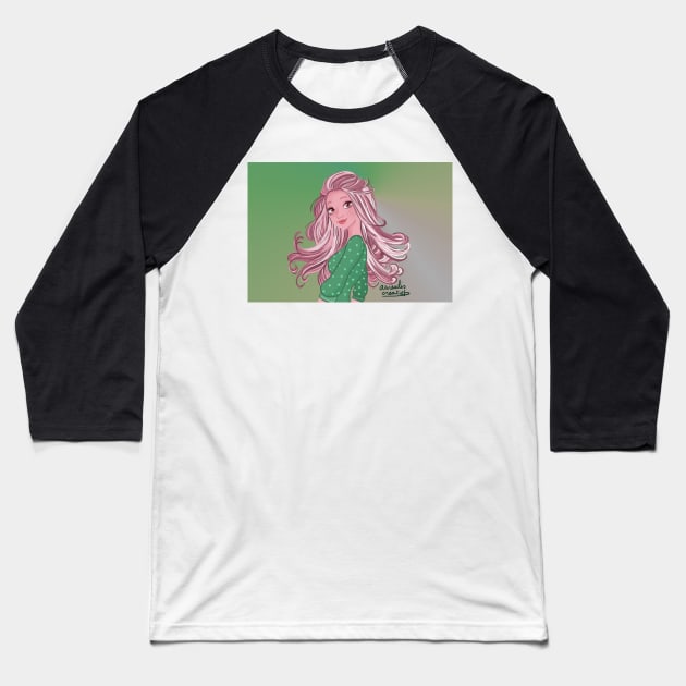 Dancing girl Baseball T-Shirt by Aurealis